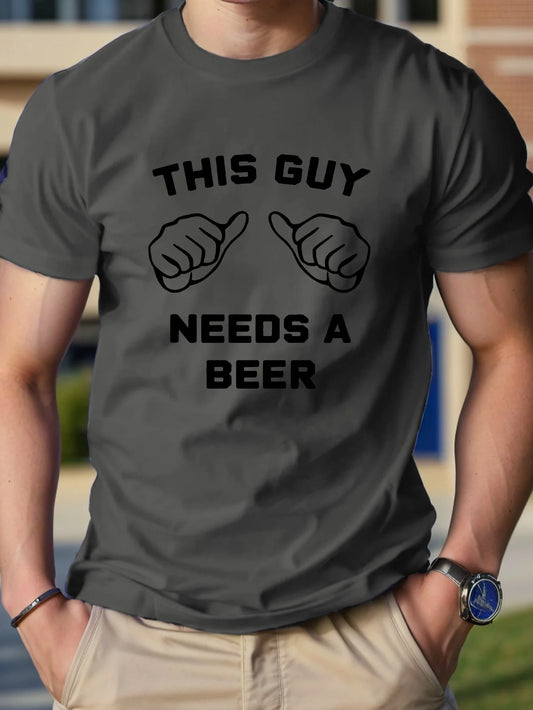 Graphic Pure Cotton Men's Tshirt Comfort Fit