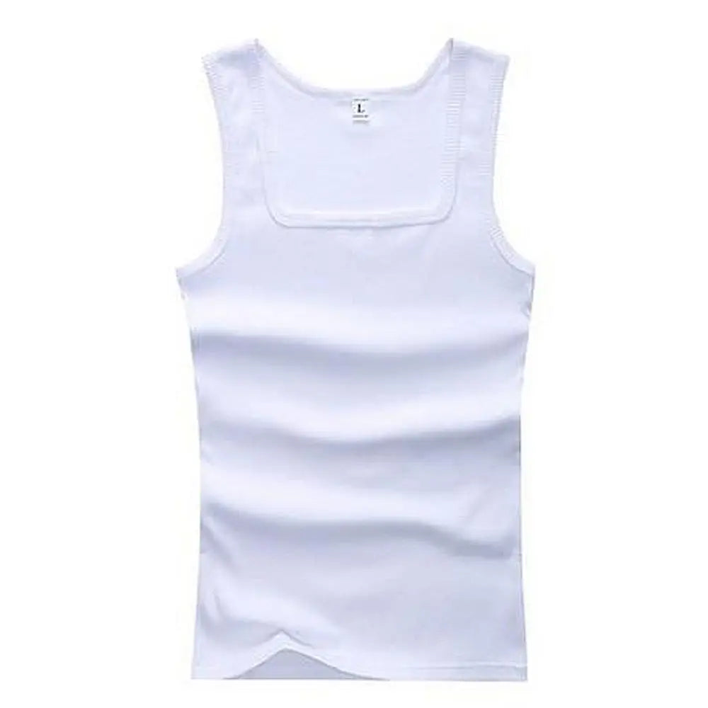 Men's Sleeveless Breathable Cotton Vest - Multi color
