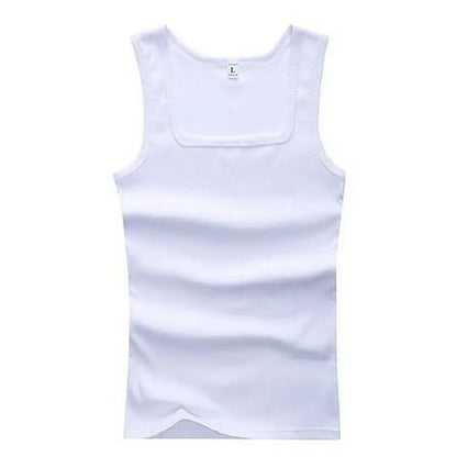 Men's Sleeveless Breathable Cotton Vest - Multi color