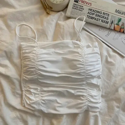 Women Crop Tops Sexy Tank Top For Lady Summer Tube Tops With Cups Female Underwear Lingerie Woman Clothing Girls Camisole Vest