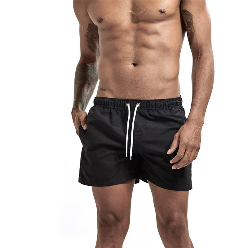 Mens Swim Trunks with Mesh Lining & Side Pockets