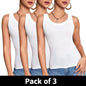 3-piece Ladies Solid Color Vest/Camisole