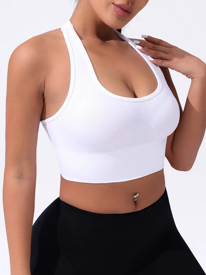 Seamless Sport Bras  High Intensity  Shockproof Ribbed Underwear