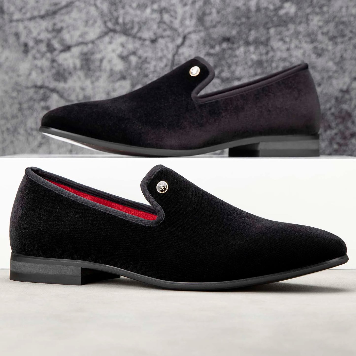 Men's Luxury Velvet Loafers Elegant Formal Wedding & Evening Dress