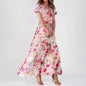 Floral Maxi Evening Party  Dress
