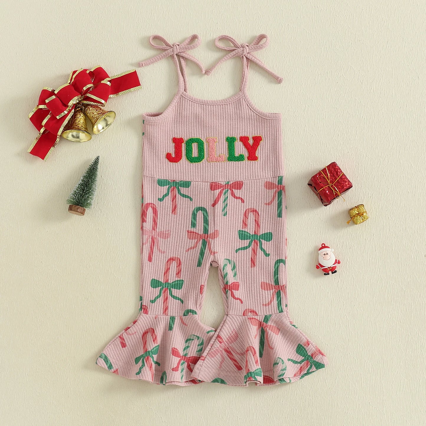 Summer Top Christmas Romper/Overalls for Baby Girls