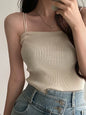 Women Halter Crop Tops Summer Sleeveless Camis