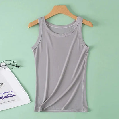 3-piece Ladies Solid Color Vest/Camisole