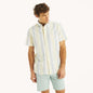 Mens Striped Oxford Short-Sleeve Shirt