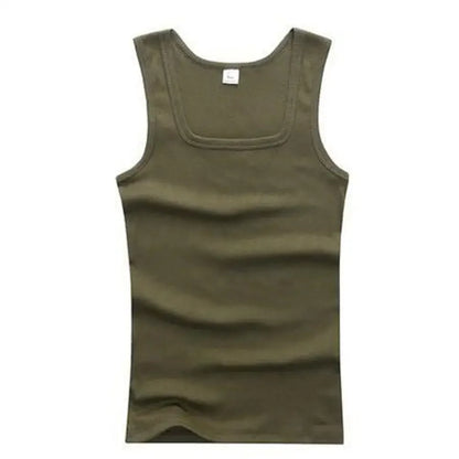 Men's Sleeveless Breathable Cotton Vest - Multi color