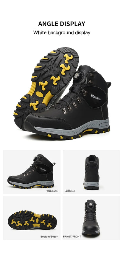 Non Slip Safety Boots with Steel Toe for Men Work