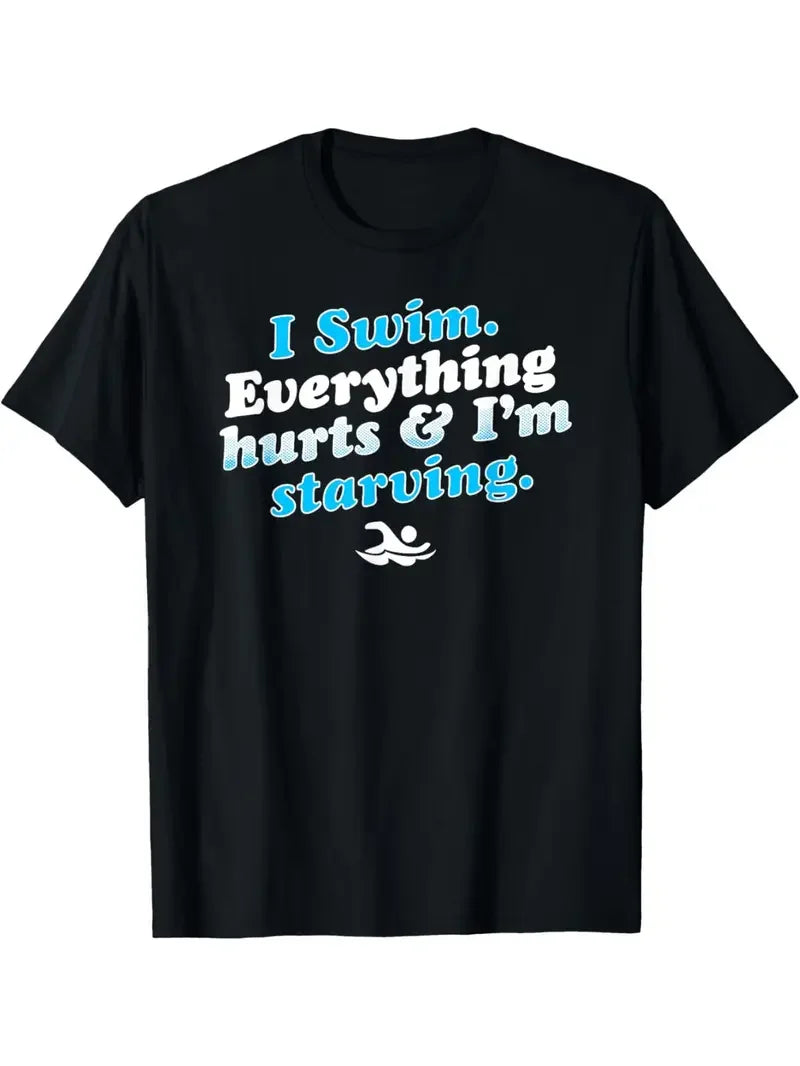 Men's Handsome Short-Sleeved, Black Casual T-Shirt, For Daily Outdoor Travel