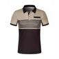 2024 short sleeved V-neck button-down men's casual polo shirt,