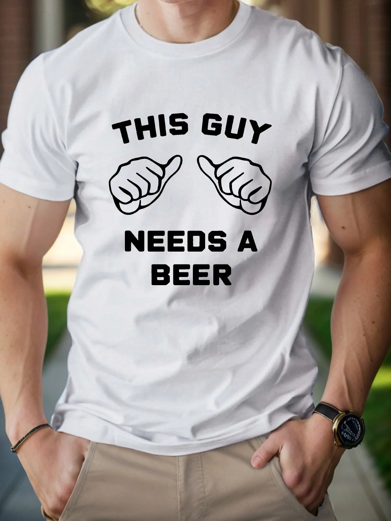 Graphic Pure Cotton Men's Tshirt Comfort Fit