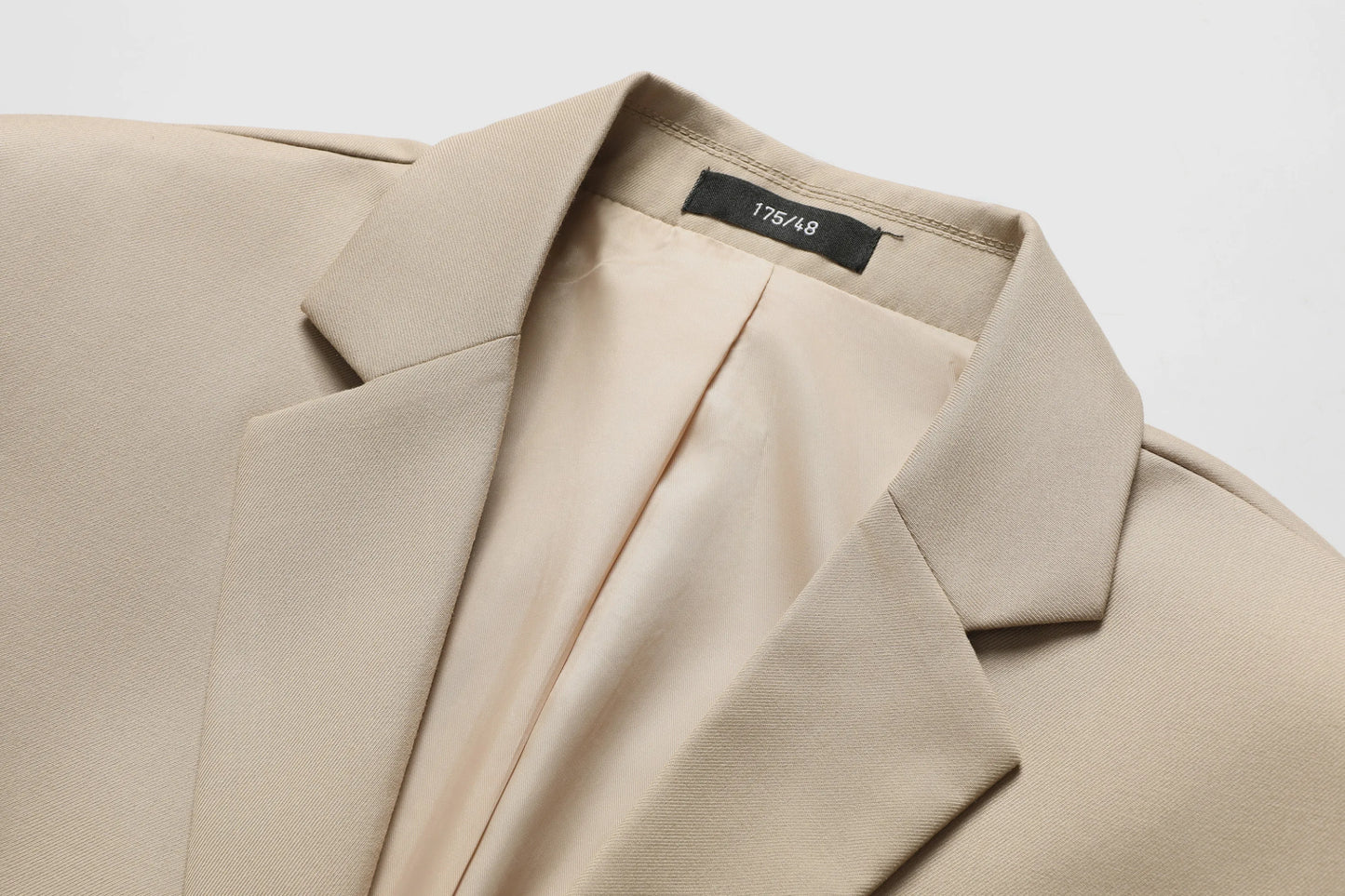 Men's White Two-Piece Wool Business  Suit