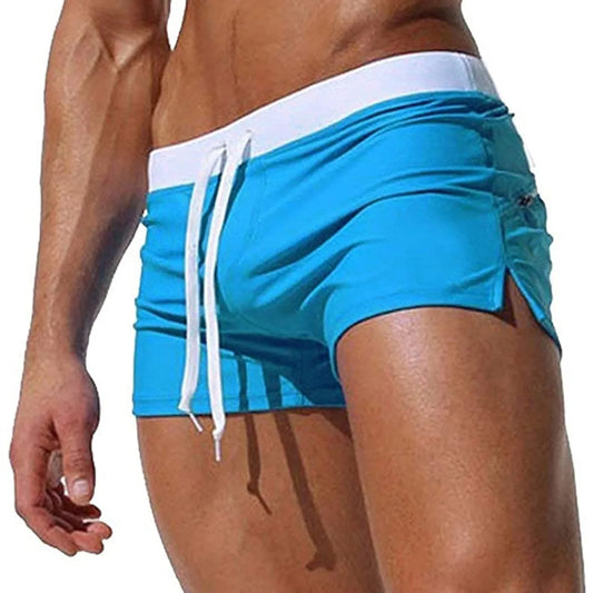 Breathable, Drawstring Swim Trunks for men