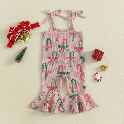 Summer Top Christmas Romper/Overalls for Baby Girls