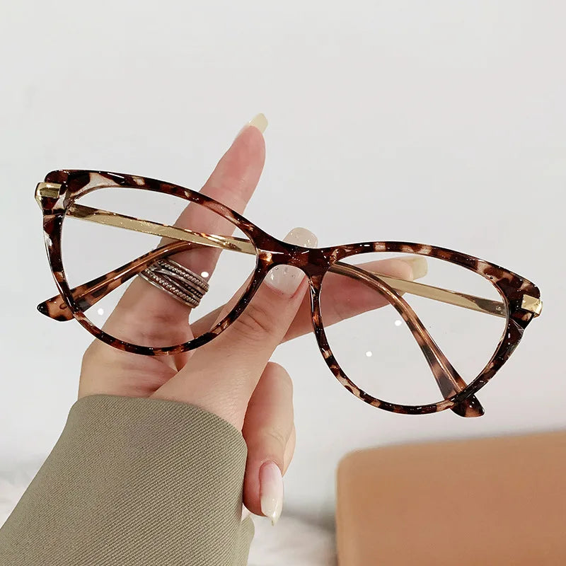 Sexy Cat Eye Vintage Glasses Women Anti Blue Light