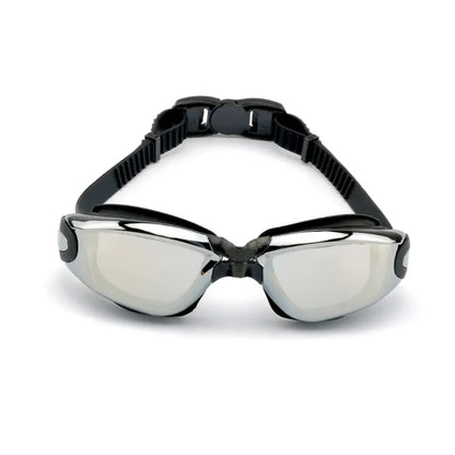 Unisex Silicone Anti-Fog Electroplating Swimming Eyewear Goggles