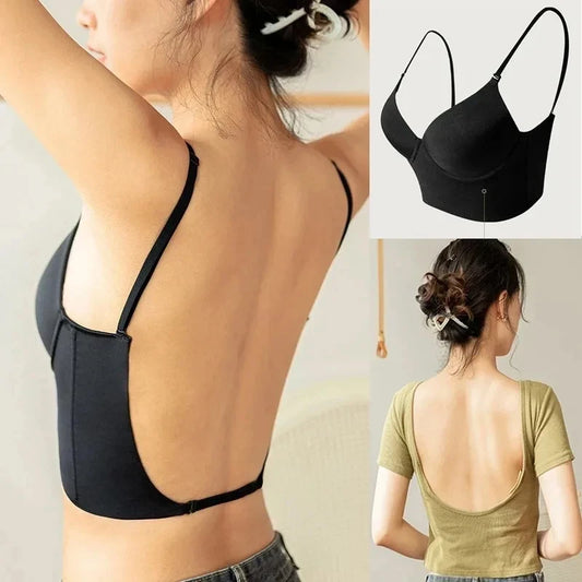 Women Deep U Plunge Bras for Backless Top/ Dresses