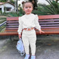 2 Pieces Girls' Long Sleeve Hoodie & Pants Set