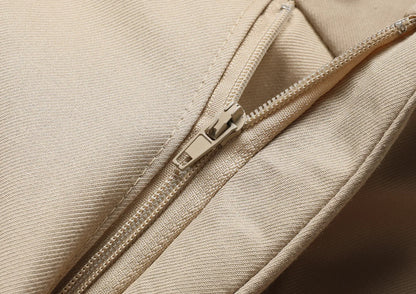 Men's White Two-Piece Wool Business  Suit