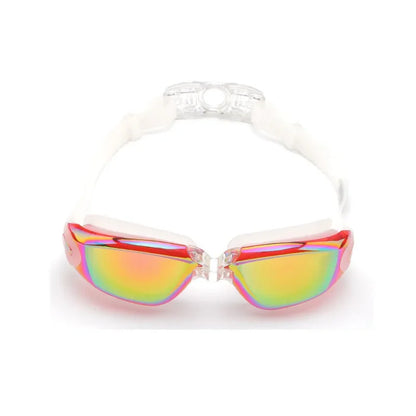 Unisex Silicone Anti-Fog Electroplating Swimming Eyewear Goggles