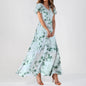 Floral Maxi Evening Party  Dress