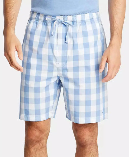 Men's Cotton Plaid Pajama Shorts