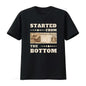 Men "Started From Bottom Food Stamp Coupon" Vintage Washed T Shirt