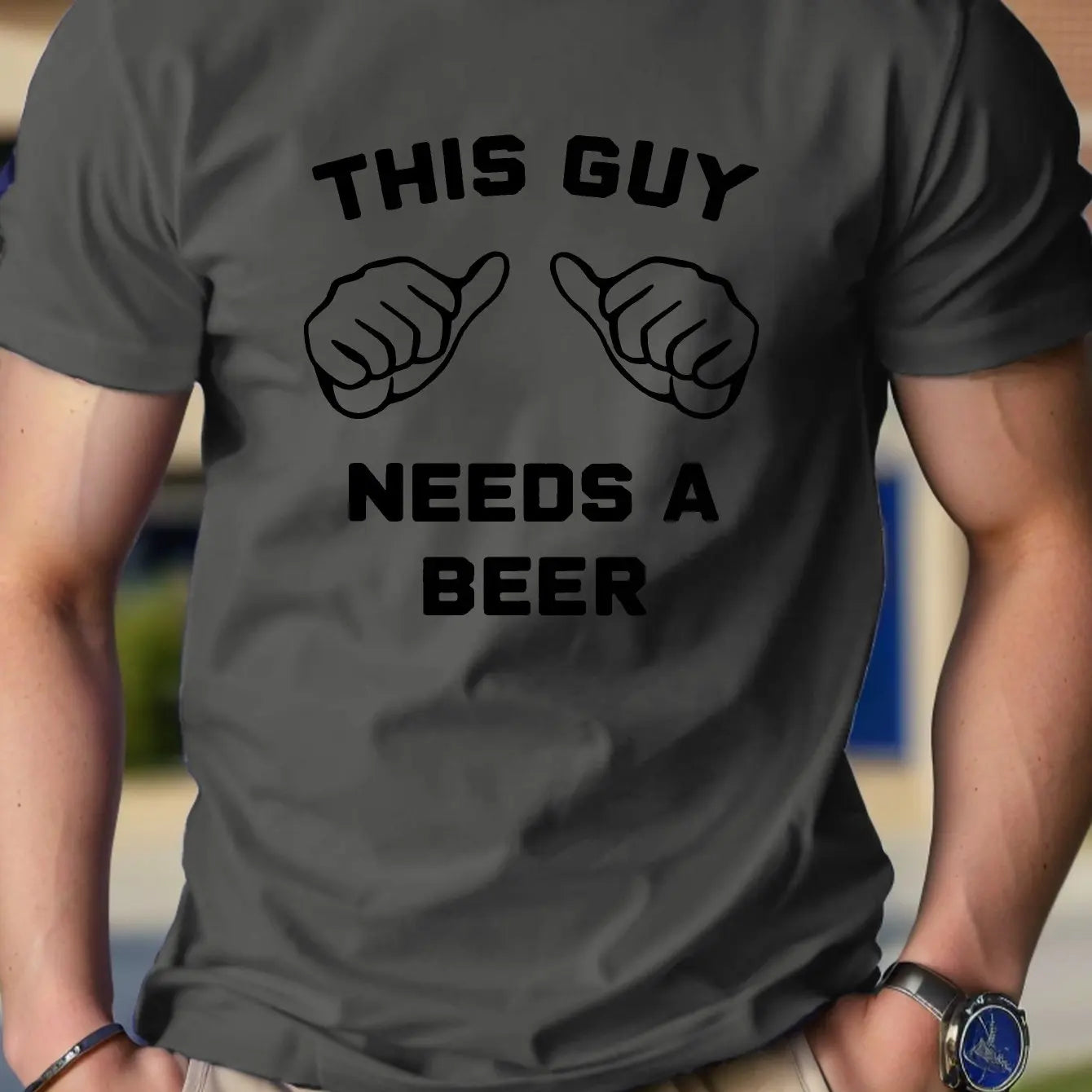 Graphic Pure Cotton Men's Tshirt Comfort Fit