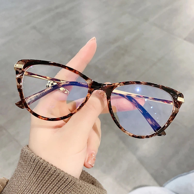 Sexy Cat Eye Vintage Glasses Women Anti Blue Light