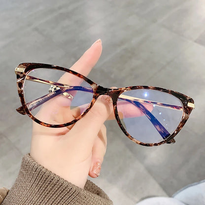 Sexy Cat Eye Vintage Glasses Women Anti Blue Light
