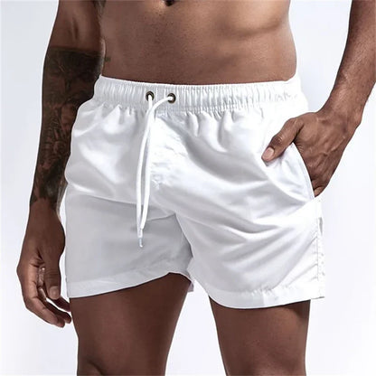 Mens Swim Trunks with Mesh Lining & Side Pockets