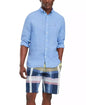 Men's Linen Button-Down Long Sleeve Shirt