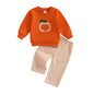 Baby 2Pcs Outfits-Long Sleeve Pullover Tops + Pocket Pants