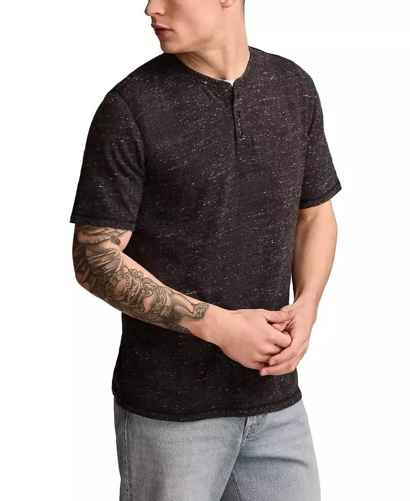 Men's Linen Short Sleeve Henley Shirt