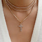 Multilevel Geometric Vintage Punk Gold-plate Thick Chain Muli
