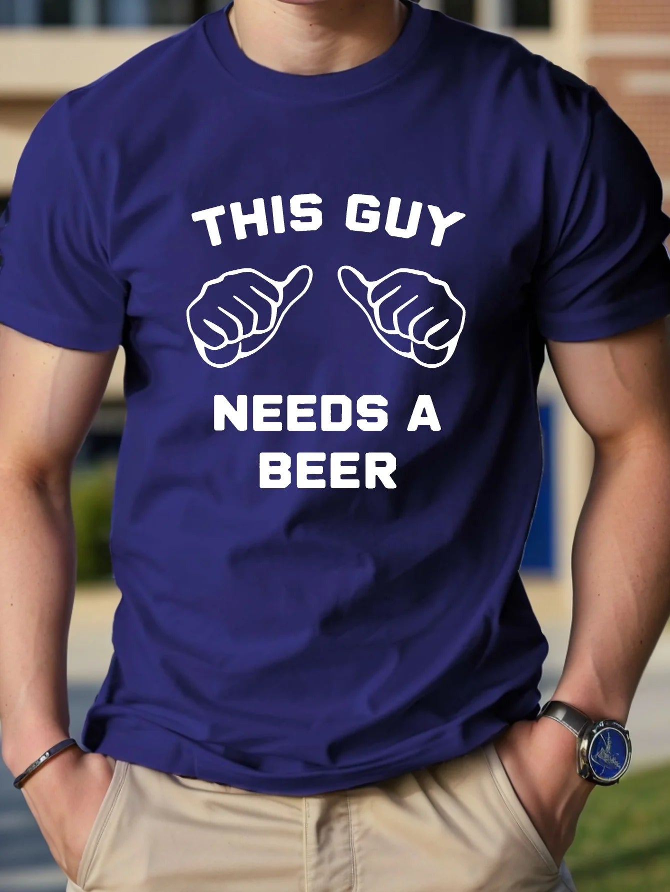 Graphic Pure Cotton Men's Tshirt Comfort Fit