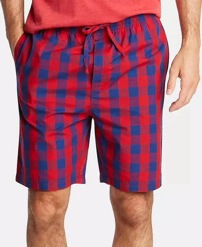 Men's Cotton Plaid Pajama Shorts