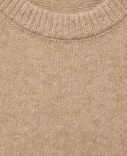 Women's Ribbed Finishes Knitted Dress
