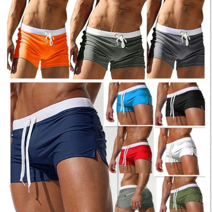 Breathable, Drawstring Swim Trunks for men