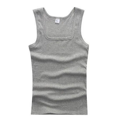 Men's Sleeveless Breathable Cotton Vest - Multi color