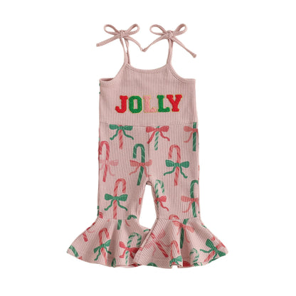 Summer Top Christmas Romper/Overalls for Baby Girls