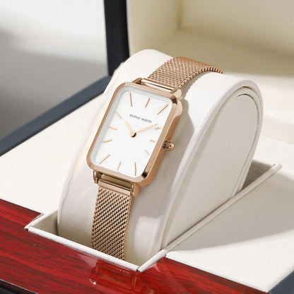 Rose Gold Mesh Strap Women's Watch