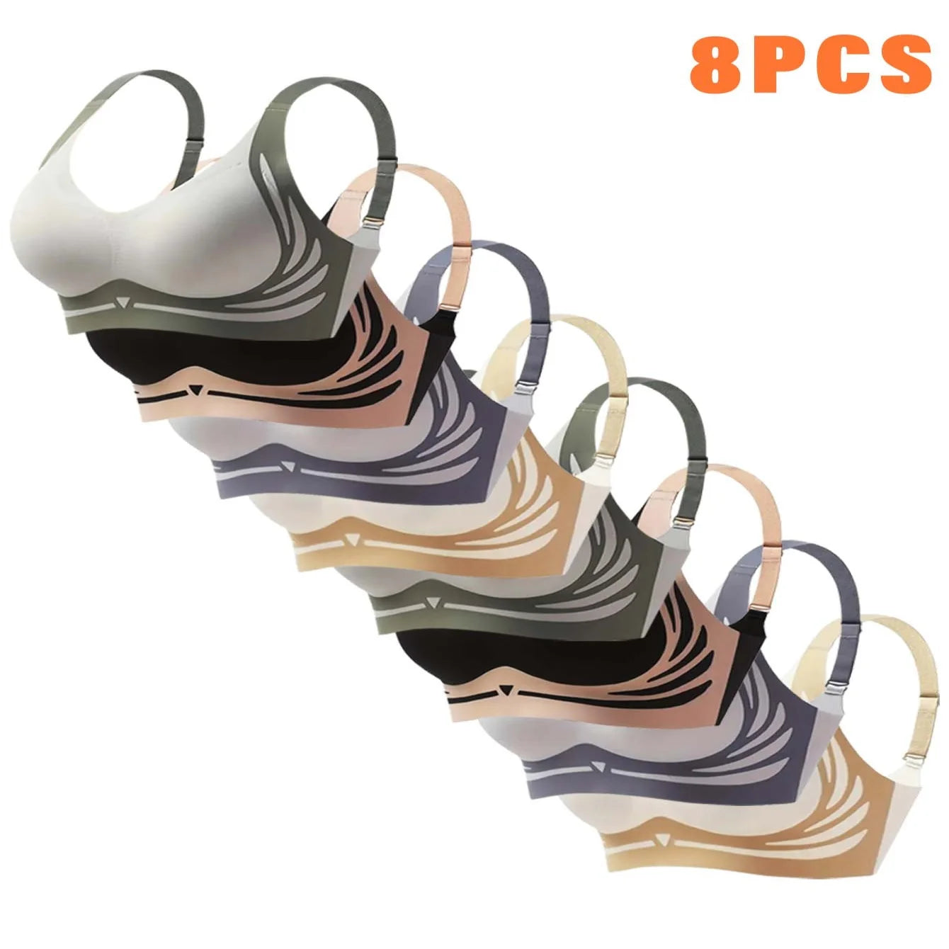8-piece - women's high-intensity sports bra