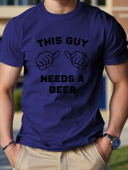 Graphic Pure Cotton Men's Tshirt Comfort Fit