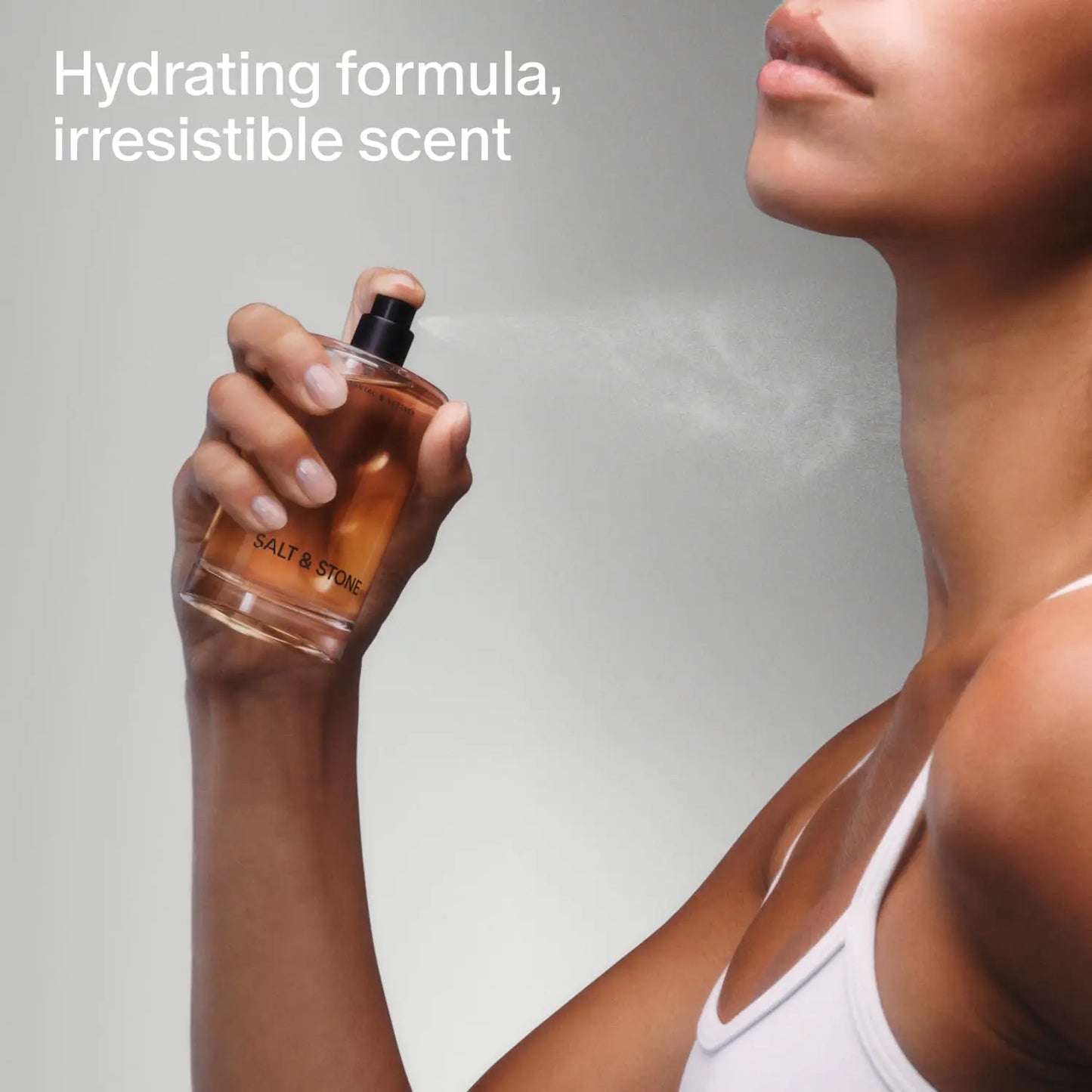Salt & Stone Body Mist, Skincare Infused Perfume Unisex Hair & Body Spray ,  3.4 fl oz