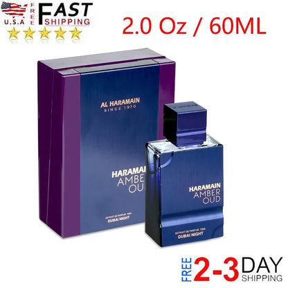 Al Haramain Amber Oud Dubai Night Edition for Unisex - 2oz - Extrait De Parfum Spray