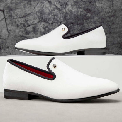 Men's Luxury Velvet Loafers Elegant Formal Wedding & Evening Dress